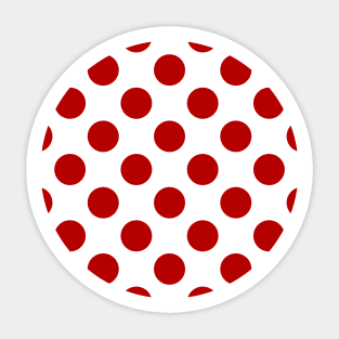 Lunares Rojos Fondo Blanco Estilo Flamenco Sticker